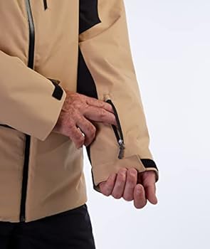 Spyder Jaqueta de neve masculina com capuz e isolamento térmico